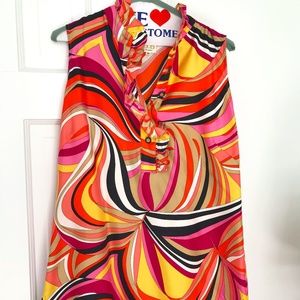 Boo Gemes Psychedelic Silk Tunic